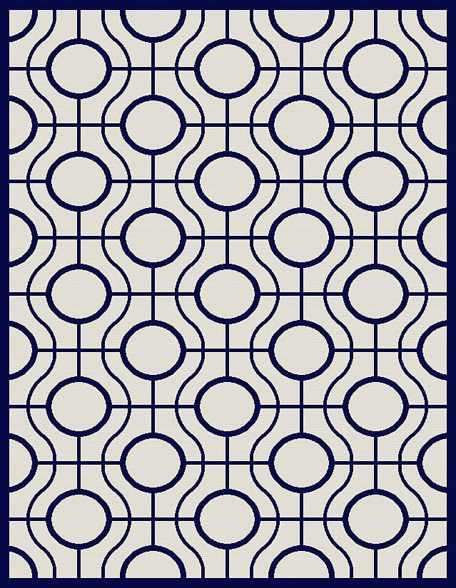 Safavieh Courtyard Cy6115 - 258 Beige / Navy Rugs - Safavieh - cy6115 - 258 - 2