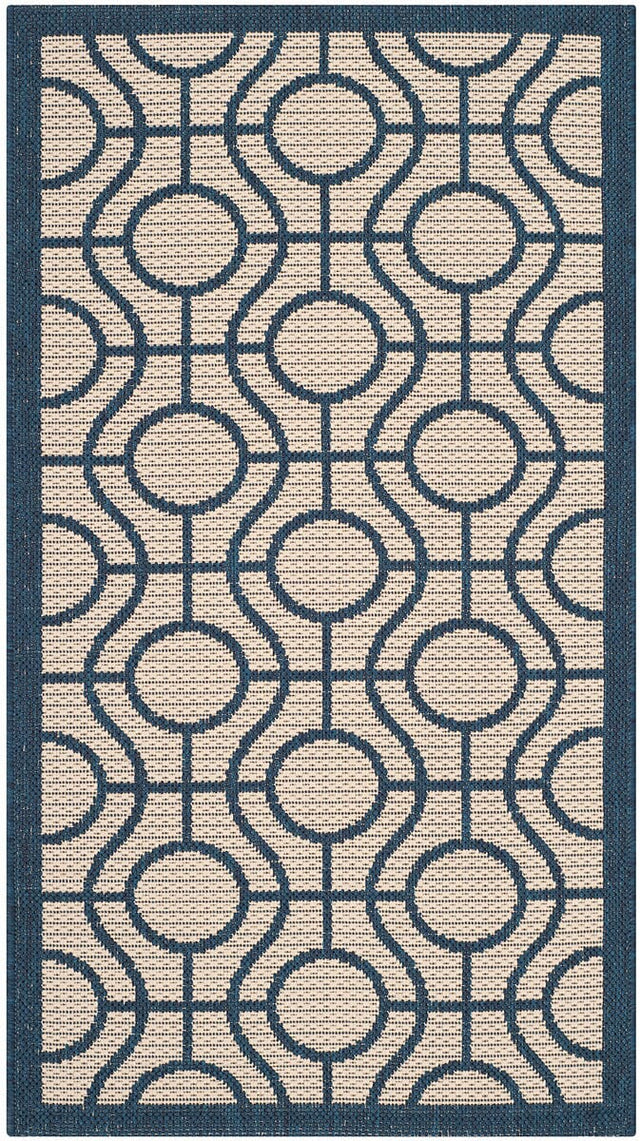 Safavieh Courtyard Cy6115 - 258 Beige / Navy Rugs - Safavieh - cy6115 - 258 - 27