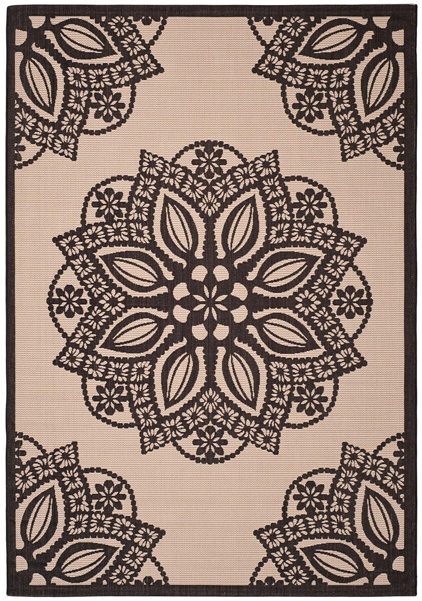 Safavieh Courtyard Cy6139 - 256 Beige / Black Rugs - Safavieh - cy6139 - 256 - 2