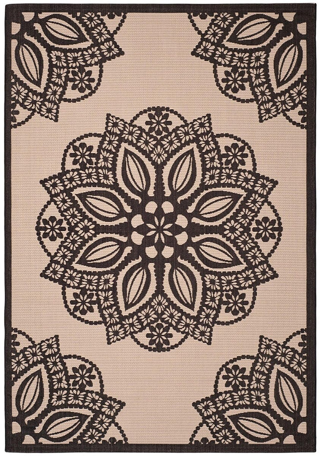 Safavieh Courtyard Cy6139 - 256 Beige / Black Rugs - Safavieh - cy6139 - 256 - 2