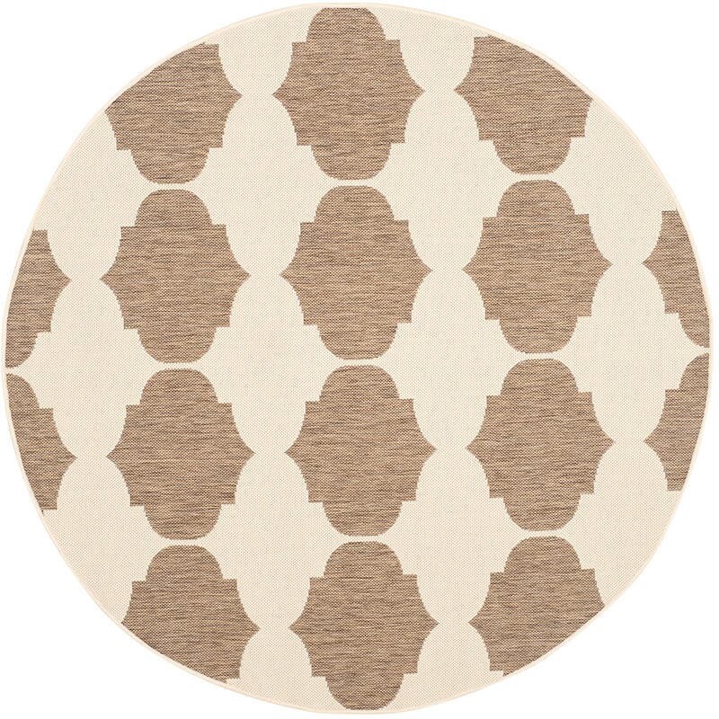 Safavieh Courtyard Cy6162 - 232 Beige / Brown Rugs - Safavieh - cy6162 - 232 - 5r
