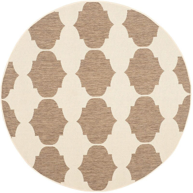 Safavieh Courtyard Cy6162 - 232 Beige / Brown Rugs - Safavieh - cy6162 - 232 - 5r