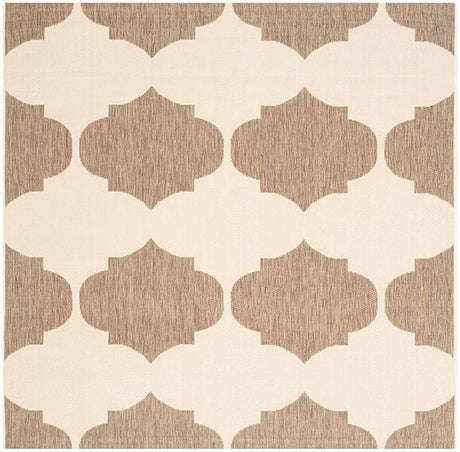 Safavieh Courtyard Cy6162 - 232 Beige / Brown Rugs - Safavieh - cy6162 - 232 - 5sq