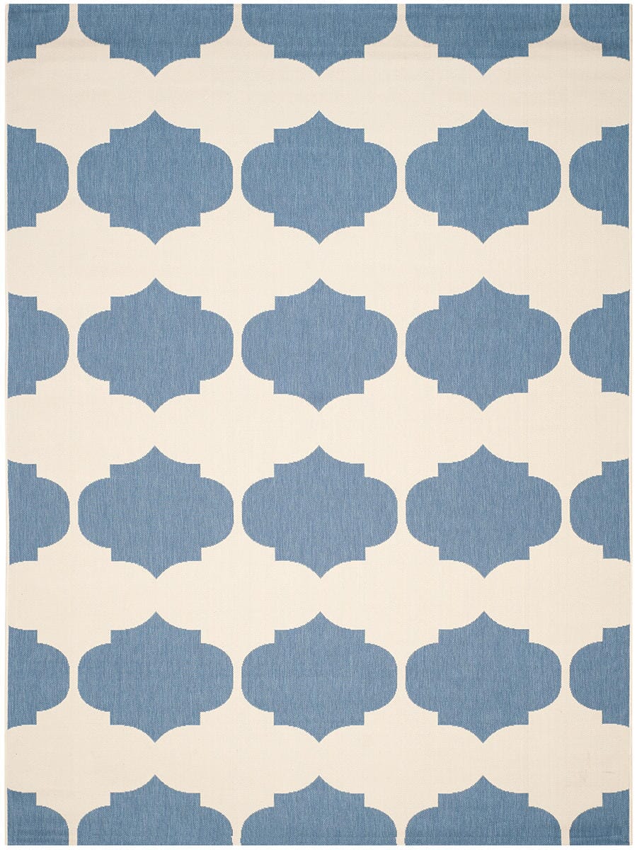 Safavieh Courtyard Cy6162 - 233 Beige / Blue Rugs - Safavieh - cy6162 - 233 - 5r
