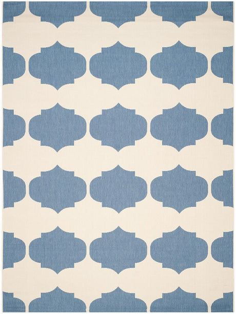 Safavieh Courtyard Cy6162 - 233 Beige / Blue Rugs - Safavieh - cy6162 - 233 - 5r