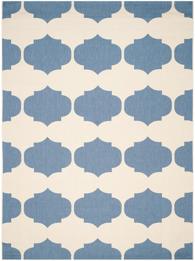 Safavieh Courtyard Cy6162 - 233 Beige / Blue Rugs - Safavieh - cy6162 - 233 - 5r
