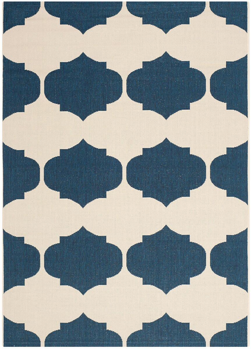 Safavieh Courtyard Cy6162 - 258 Beige / Navy Rugs - Safavieh - cy6162 - 258 - 2