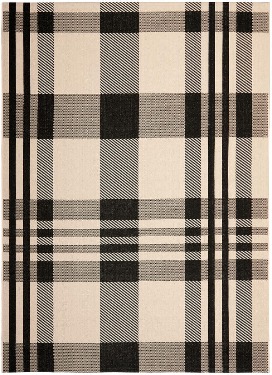 Safavieh Courtyard Cy6201 - 216 Black / Bone Rugs - Safavieh - cy6201 - 216 - 5r