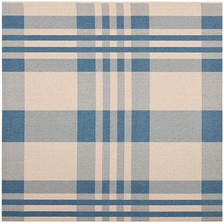 Safavieh Courtyard Cy6201 - 233 Beige / Blue Rugs - Safavieh - cy6201 - 233 - 7sq