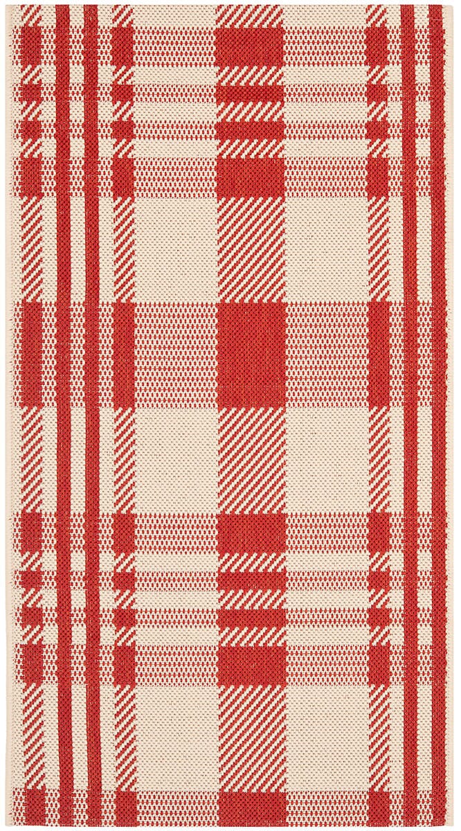 Safavieh Courtyard Cy6201 - 238 Red / Bone Rugs - Safavieh - cy6201 - 238 - 5r