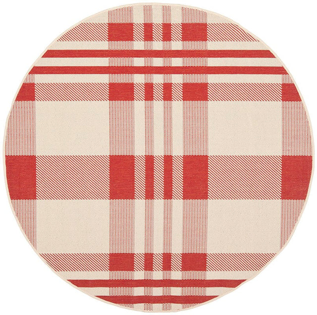 Safavieh Courtyard Cy6201 - 238 Red / Bone Rugs - Safavieh - cy6201 - 238 - 5r