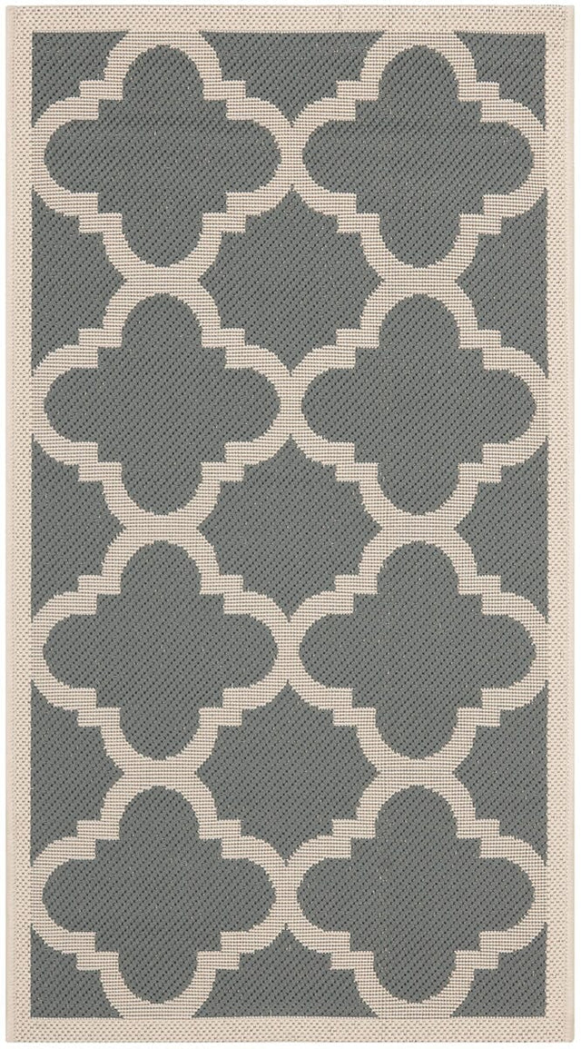 Safavieh Courtyard Cy6243 - 246 Grey / Beige Rugs - Safavieh - cy6243 - 246 - 4r