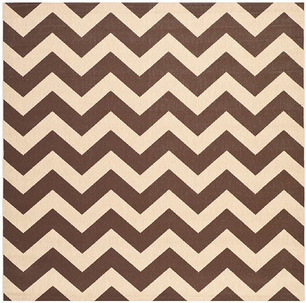 Safavieh Courtyard Cy6244 - 204 Dark Brown Rugs - Safavieh - cy6244 - 204 - 4sq