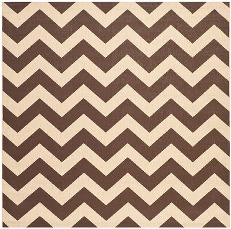 Safavieh Courtyard Cy6244 - 204 Dark Brown Rugs - Safavieh - cy6244 - 204 - 4sq