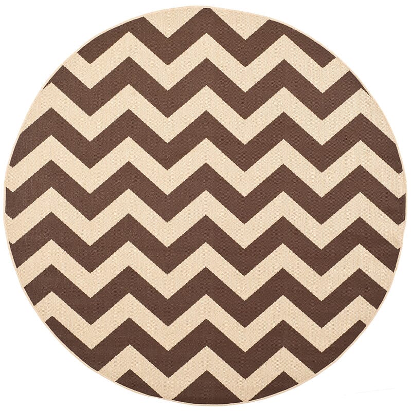 Safavieh Courtyard Cy6244 - 204 Dark Brown Rugs - Safavieh - cy6244 - 204 - 5r