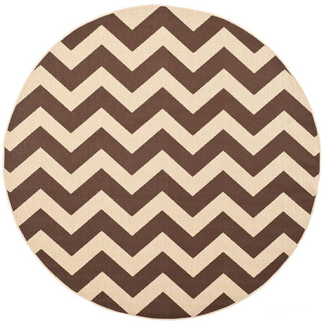 Safavieh Courtyard Cy6244 - 204 Dark Brown Rugs - Safavieh - cy6244 - 204 - 5r