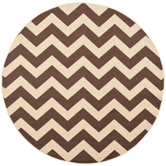Safavieh Courtyard Cy6244 - 204 Dark Brown Rugs - Safavieh - cy6244 - 204 - 5r