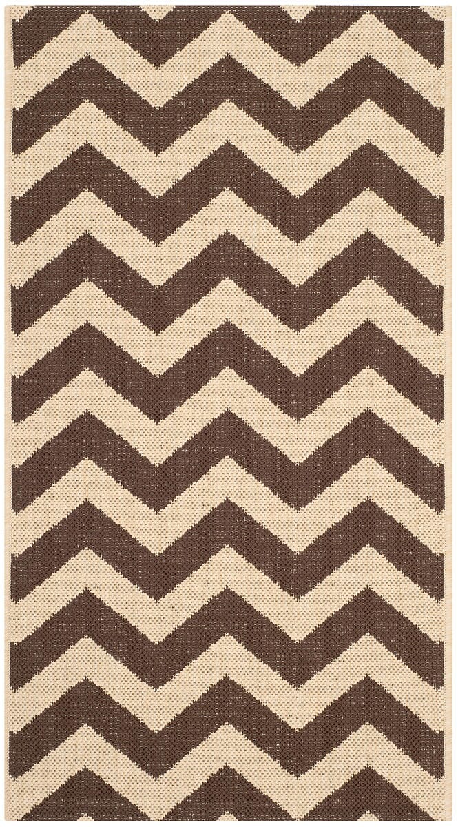 Safavieh Courtyard Cy6244 - 204 Dark Brown Rugs - Safavieh - cy6244 - 204 - 5r