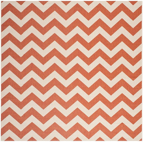 Safavieh Courtyard Cy6244 - 241 Terracotta / Beige Rugs - Safavieh - cy6244 - 241 - 4sq