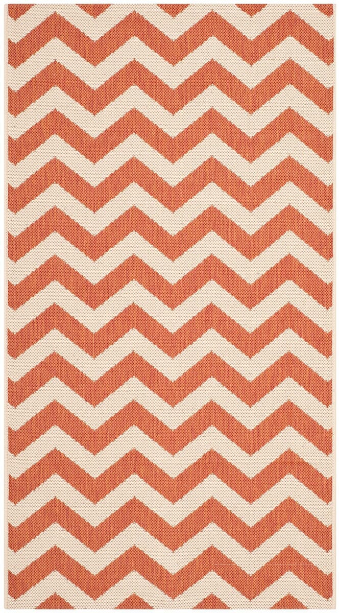 Safavieh Courtyard Cy6244 - 241 Terracotta / Beige Rugs - Safavieh - cy6244 - 241 - 8r