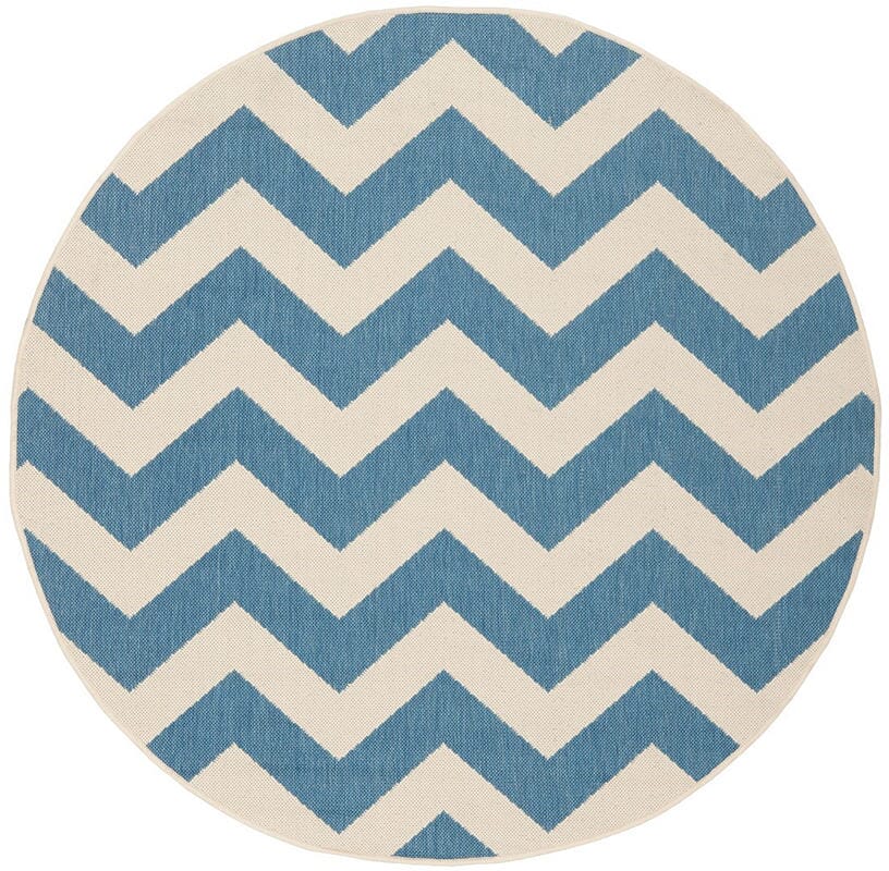Safavieh Courtyard Cy6244 - 243 Blue / Beige Rugs - Safavieh - cy6244 - 243 - 4r