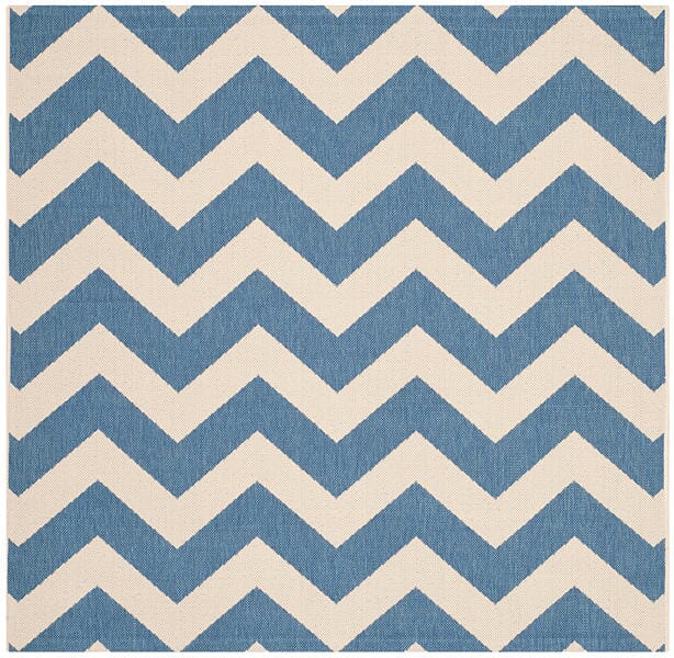 Safavieh Courtyard Cy6244 - 243 Blue / Beige Rugs - Safavieh - cy6244 - 243 - 4sq