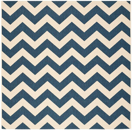 Safavieh Courtyard Cy6244 - 268 Navy / Beige Rugs - Safavieh - cy6244 - 268 - 4sq