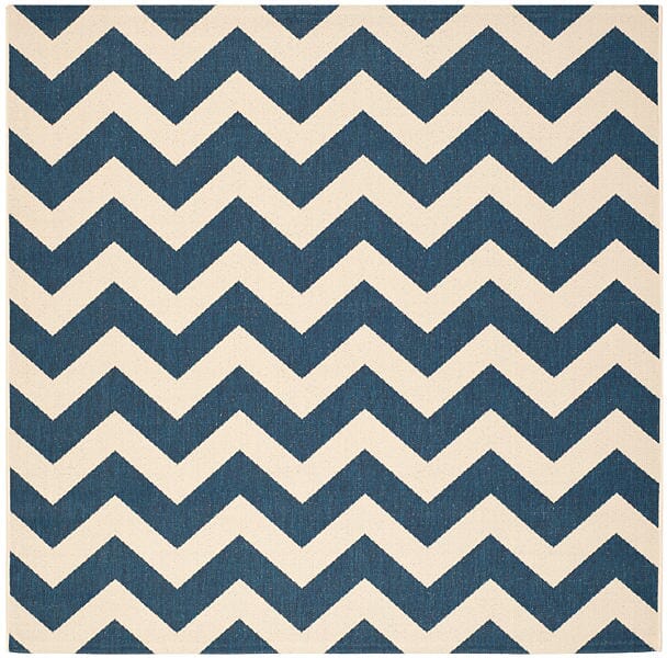 Safavieh Courtyard Cy6244 - 268 Navy / Beige Rugs - Safavieh - cy6244 - 268 - 4sq