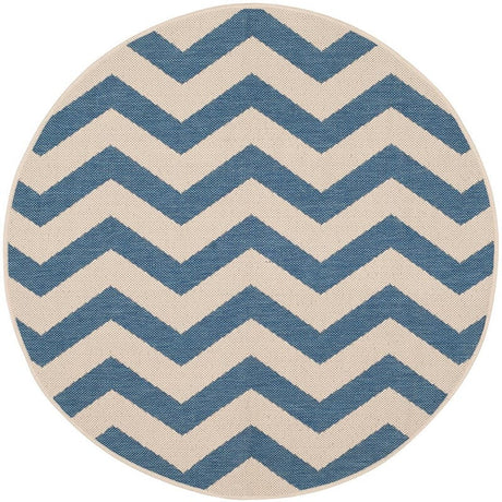 Safavieh Courtyard Cy6245 - 243 Blue / Beige Rugs - Safavieh - cy6245 - 243 - 4r
