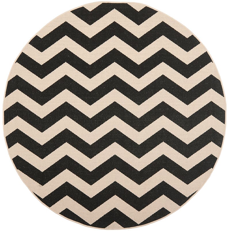 Safavieh Courtyard Cy6245 - 256 Black / Beige Rugs - Safavieh - cy6245 - 256 - 4r