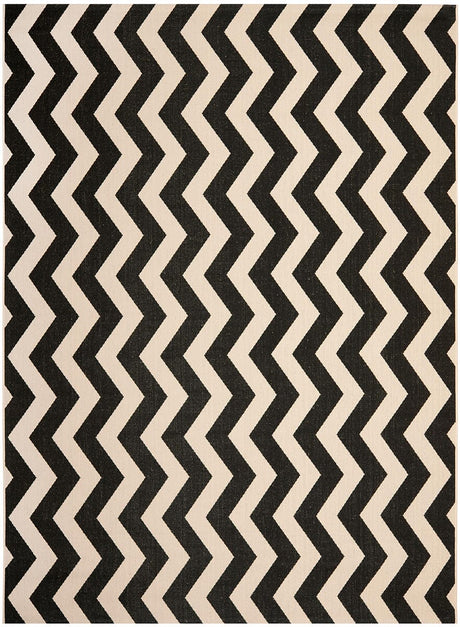 Safavieh Courtyard Cy6245 - 256 Black / Beige Rugs - Safavieh - cy6245 - 256 - 4r