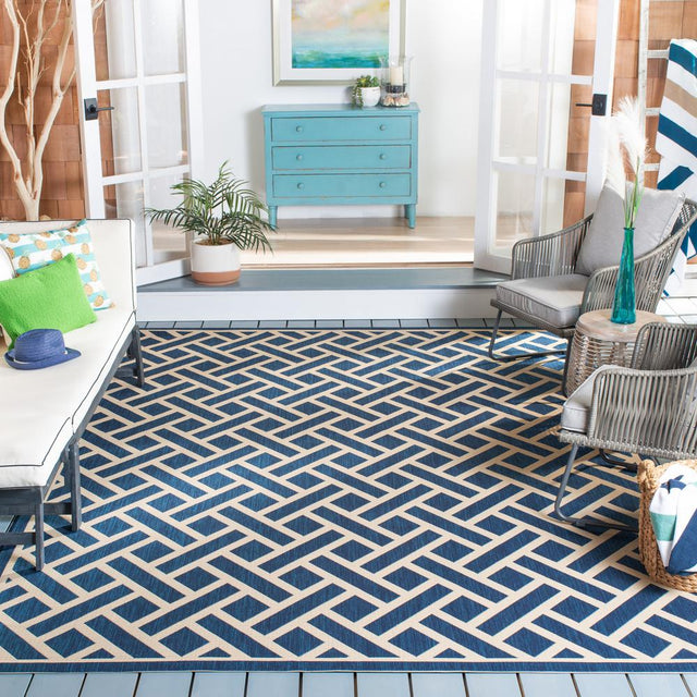 Safavieh Courtyard Cy6306 - 258 Navy/Light Beige Rugs - Safavieh - cy6306 - 258 - 5