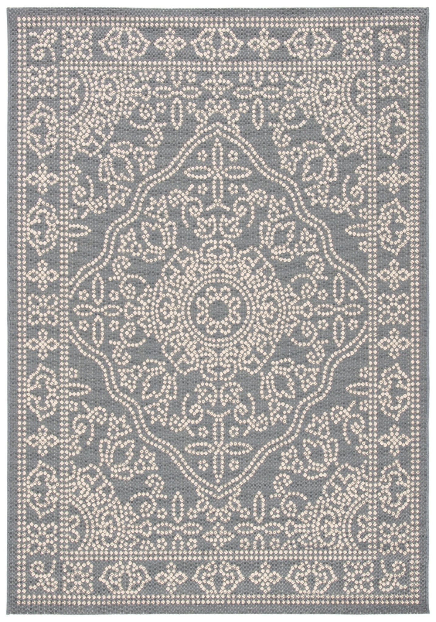 Safavieh Courtyard Cy6344 Anthracite/Beige Rug - Safavieh - cy6344 - 23621 - 2