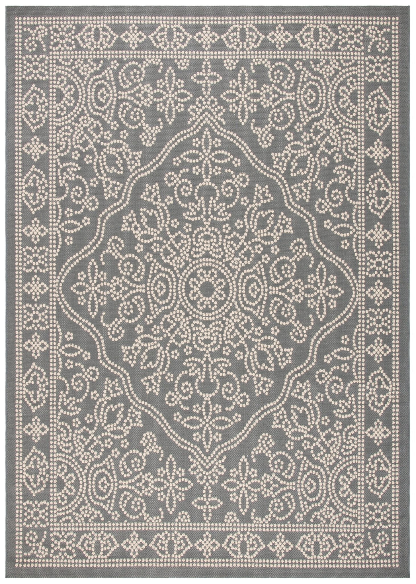 Safavieh Courtyard Cy6344 Anthracite/Beige Rug - Safavieh - cy6344 - 23621 - 3