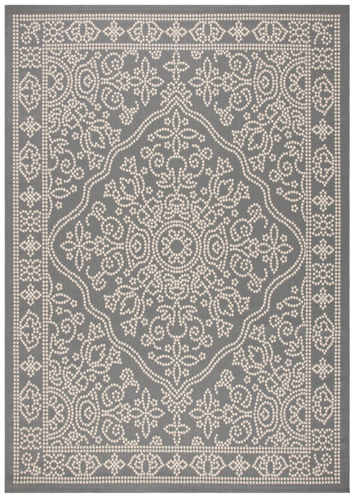 Safavieh Courtyard Cy6344 Anthracite/Beige Rug - Safavieh - cy6344 - 23621 - 3
