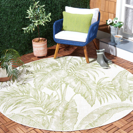 Safavieh Courtyard Cy6373 - 527 Ivory/Green Rug - Safavieh - cy6373 - 527 - 7r