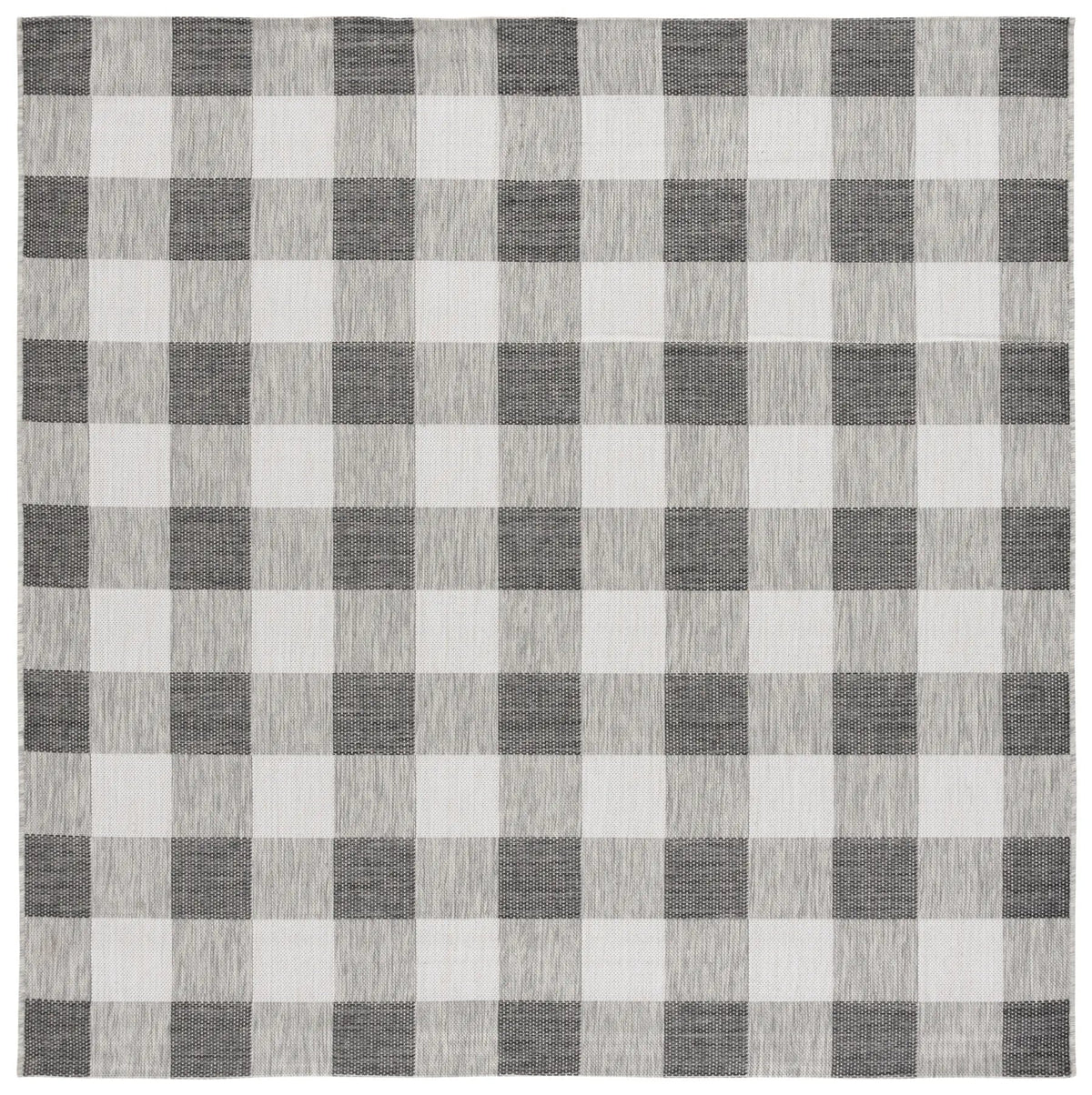 Safavieh Courtyard 6'-7" x 6'-7" Rug in Grey / Dark Grey