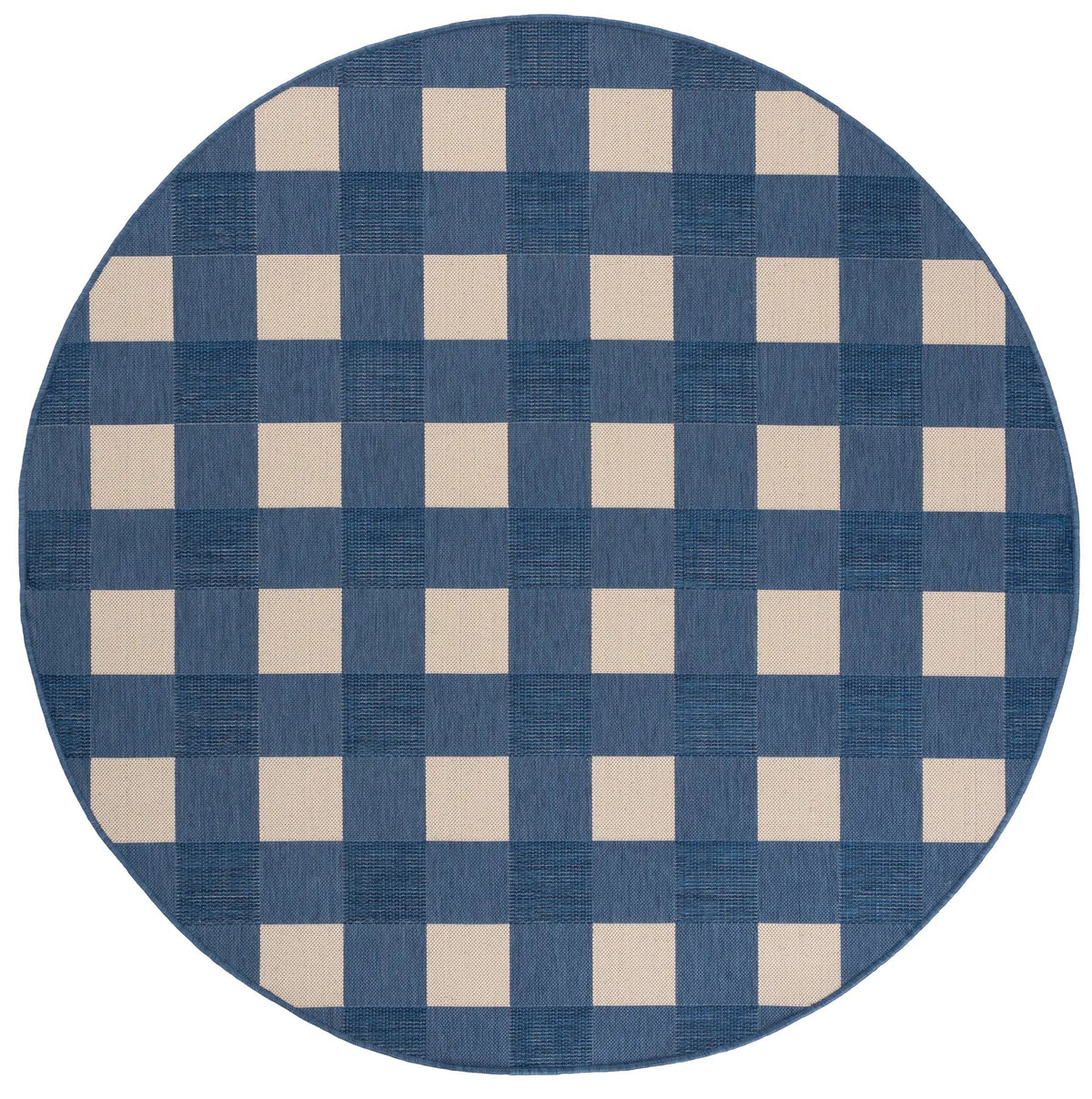 Safavieh Courtyard 6'-7" x 6'-7" Rug in Blue / Beige