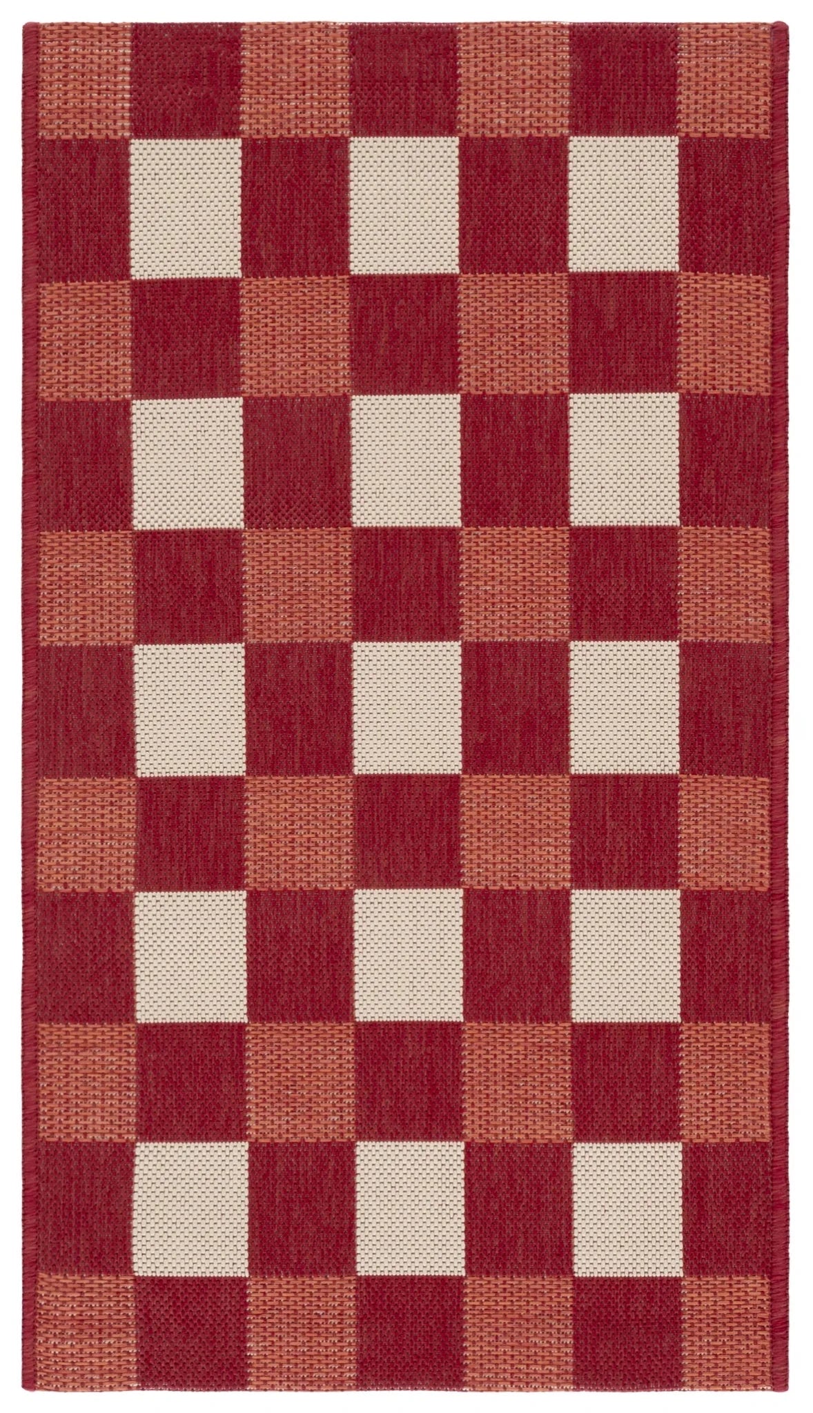 Safavieh Courtyard 2'-0" x 3'-7" Rug in Red / Beige
