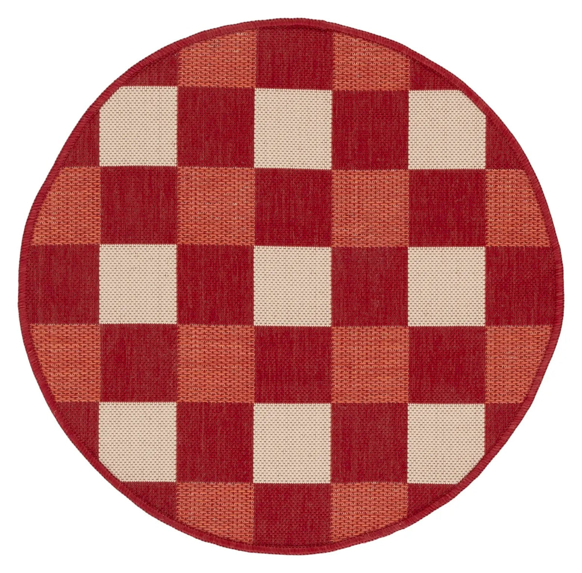 Safavieh Courtyard 2'-7" x 2'-7" Rug in Red / Beige