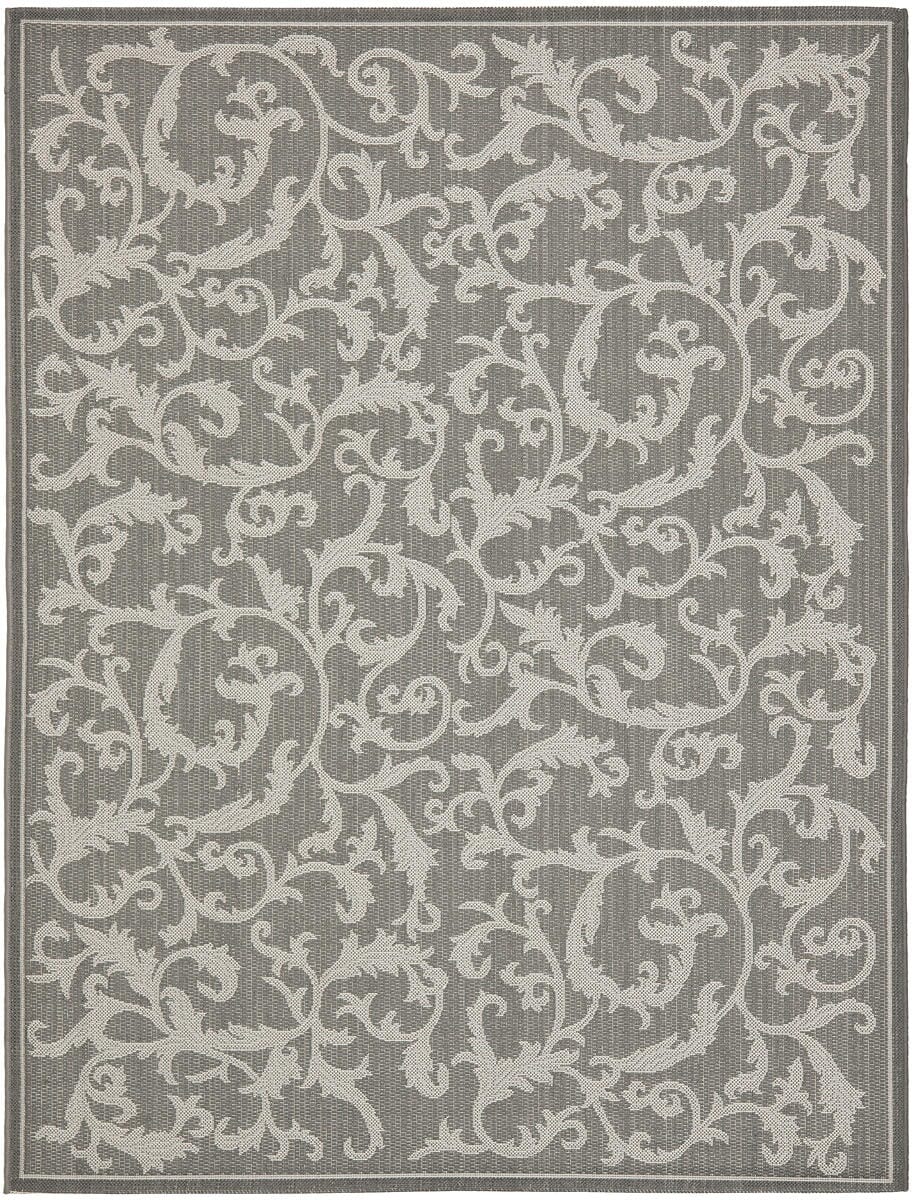 Safavieh Courtyard Cy6533 - 87 Anthracite / Light Grey Rugs - Safavieh - cy6533 - 87 - 5r