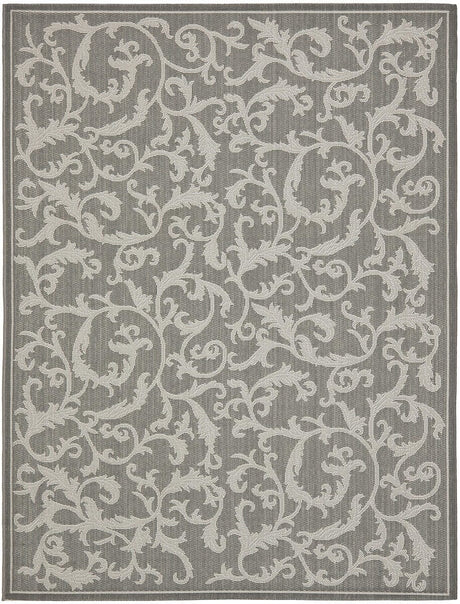 Safavieh Courtyard Cy6533 - 87 Anthracite / Light Grey Rugs - Safavieh - cy6533 - 87 - 5r