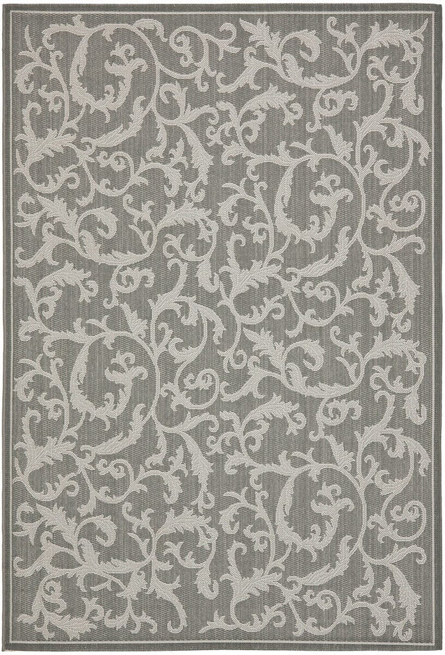 Safavieh Courtyard Cy6533 - 87 Anthracite / Light Grey Rugs - Safavieh - cy6533 - 87 - 5r