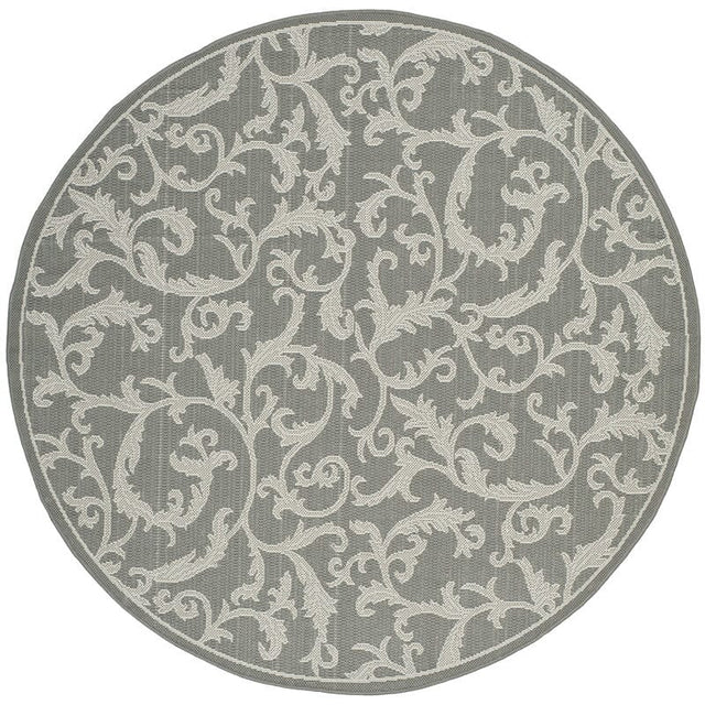 Safavieh Courtyard Cy6533 - 87 Anthracite / Light Grey Rugs - Safavieh - cy6533 - 87 - 5r