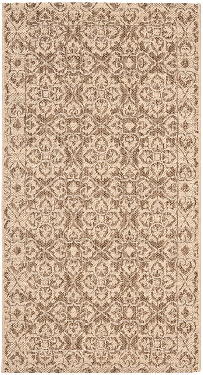 Safavieh Courtyard Cy6550 - 22 Brown / Creme Rugs - Safavieh - cy6550 - 22 - 3