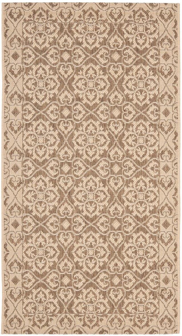 Safavieh Courtyard Cy6550 - 22 Brown / Creme Rugs - Safavieh - cy6550 - 22 - 3