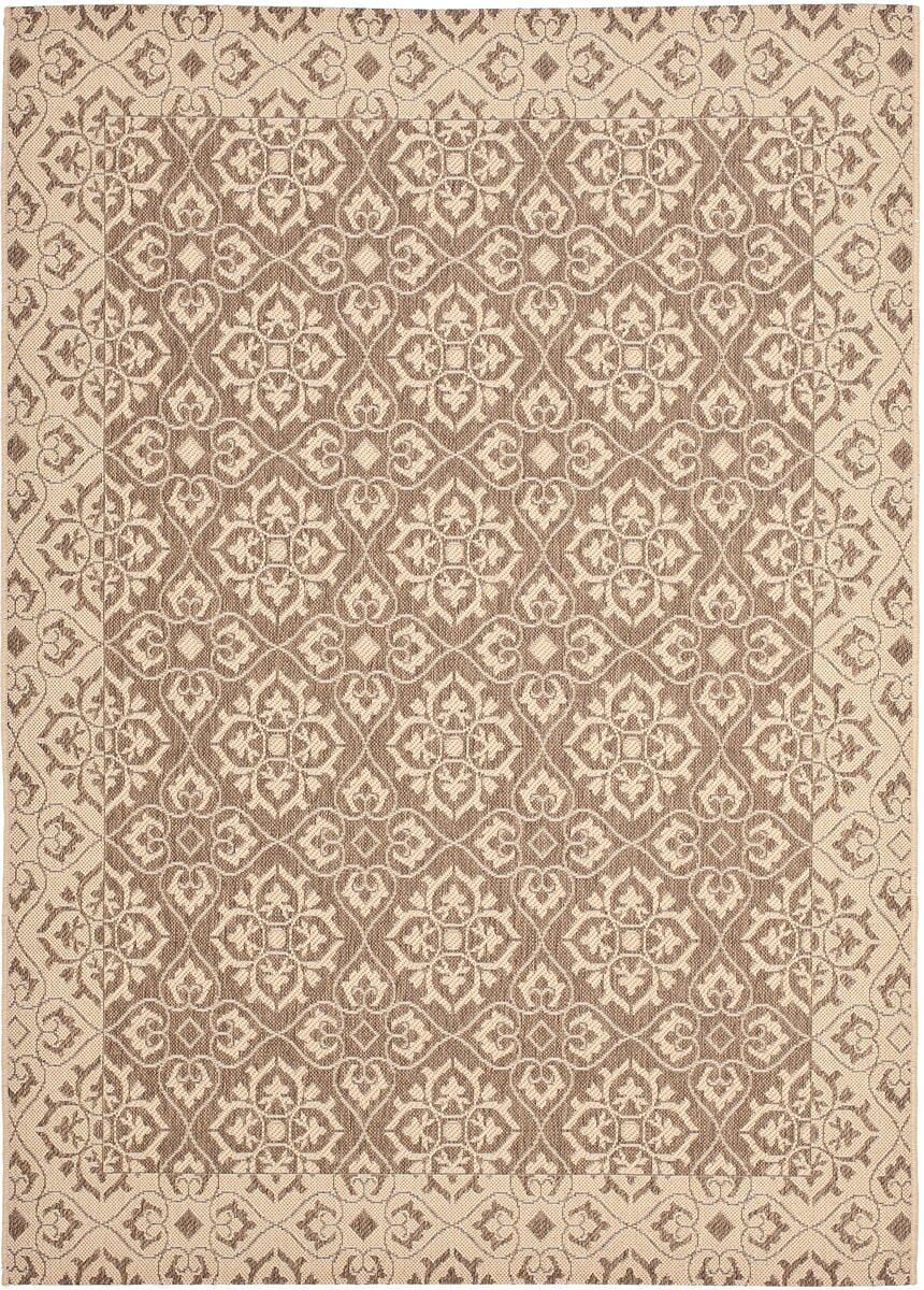 Safavieh Courtyard Cy6550 - 22 Brown / Creme Rugs - Safavieh - cy6550 - 22 - 3