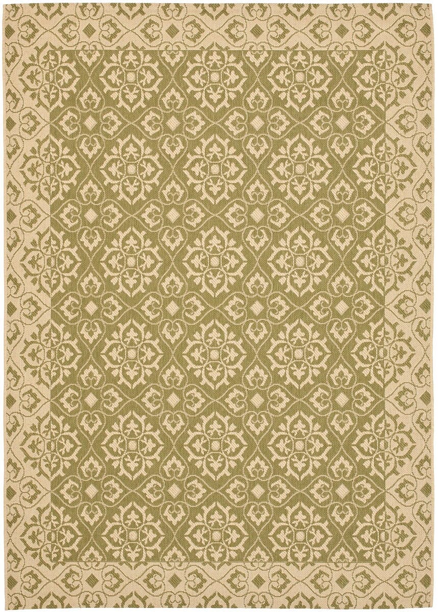 Safavieh Courtyard Cy6550 - 24 Green / Creme Rugs - Safavieh - cy6550 - 24 - 2