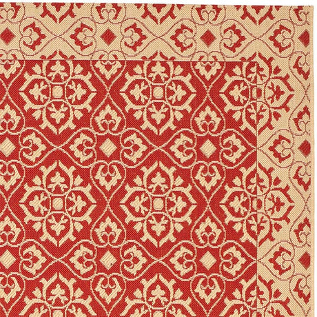 Safavieh Courtyard Cy6550 - 28 Red / Creme Rugs - Safavieh - cy6550 - 28 - 2