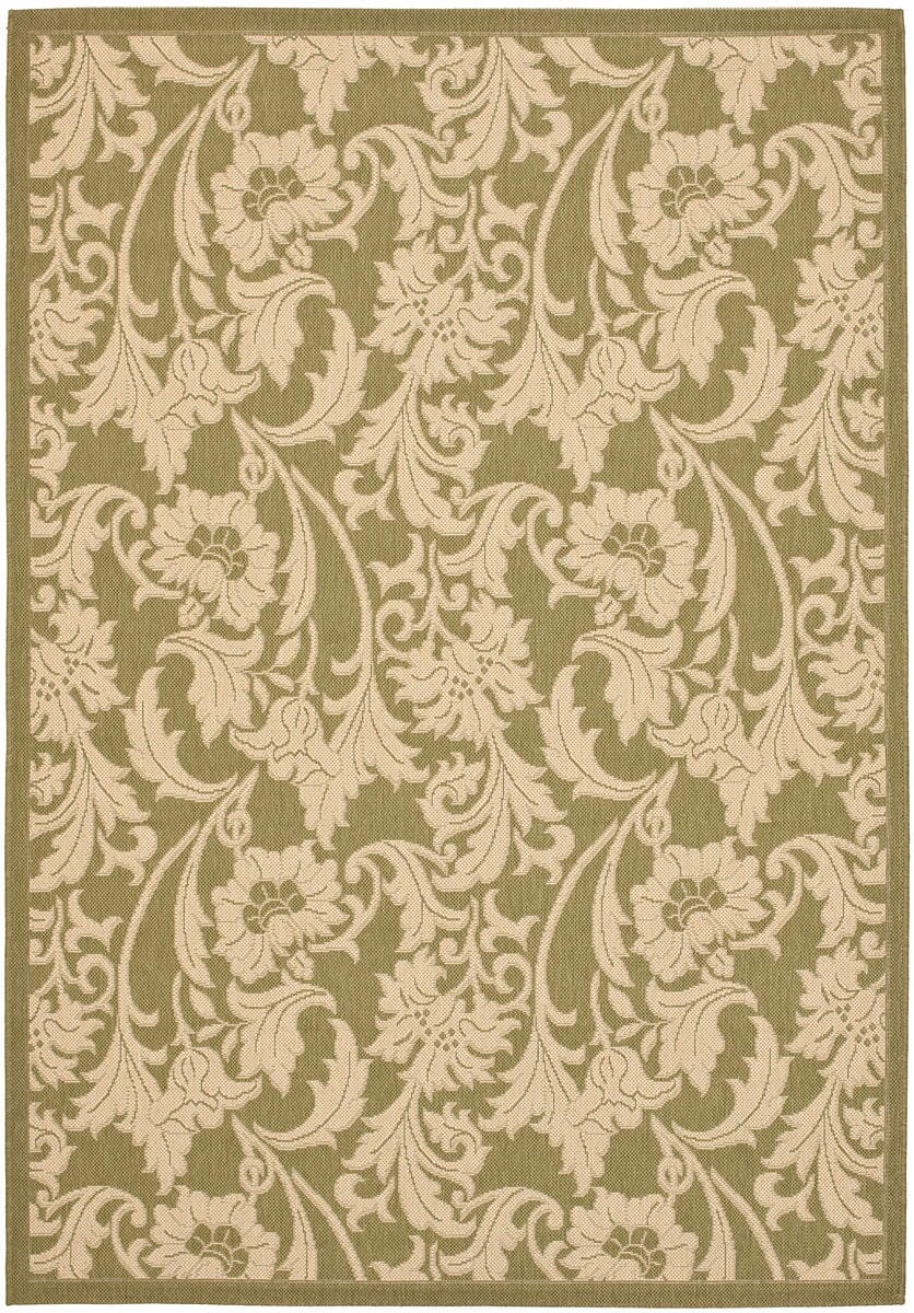 Safavieh Courtyard Cy6565 - 24 Green / Creme Rugs - Safavieh - cy6565 - 24 - 3